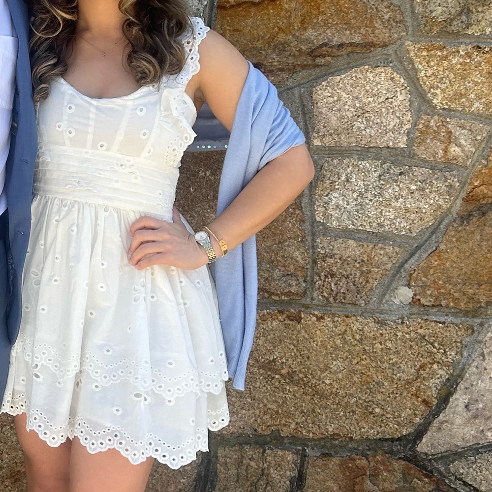 Altar'd State White Eyelet Dress